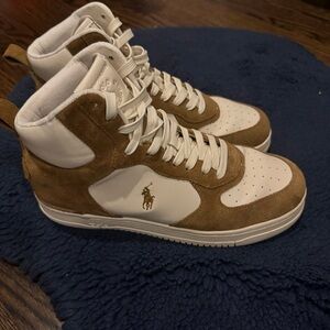 Polo by Ralph Lauren Men's Sneakers - White and Tan